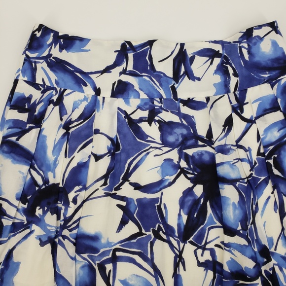 Banana Republic Floral A Line Skirt Sz 4 - Picture 2 of 8